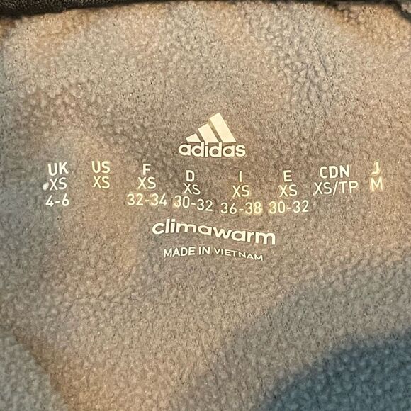 Vintage Adidas Climawarm Performance Fleece Pant Charcoal Gray Knit Pull-On XS‎ - Picture 5 of 7